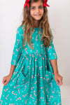 Girls Christmas Candy Dress