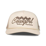 Coastal Cowgirl Hat: Cream/Teal