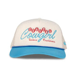 Coastal Cowgirl Hat: Cream/Teal
