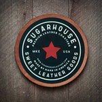 Bourbon Made Here Leather Coaster
