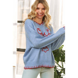 Lovely Lobster Sweater-Blue