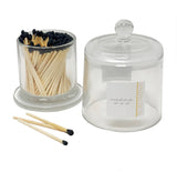 Glass Jar + Black Matches
