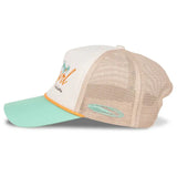 Coastal Cowgirl Hat: Cream/Teal