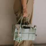 Diaper Caddy in Sage Green