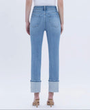 Rhinestone Cuff Jeans