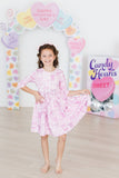 Twinkle Ties 3/4 Sleeve Pocket Twirl Dress: 9/10