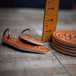 Bourbon Made Here Leather Coaster