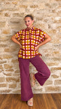 Burgundy Jeans