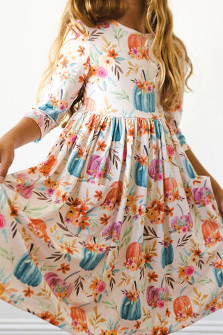 Girls Harvest Blooms Dress