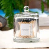 Glass Jar + Black Matches