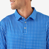 Blue & White Texas Polo