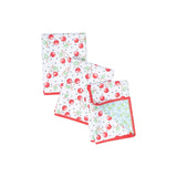 Mighty Mini Towel (Set of 3)-Cherry Red