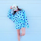 Blue Polka Dot Short: Small