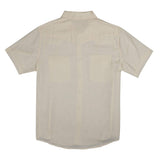 The Wyatt Pearl Snap Short Sleeve Solid Shirt: Washed Indigo Chambray / Medium