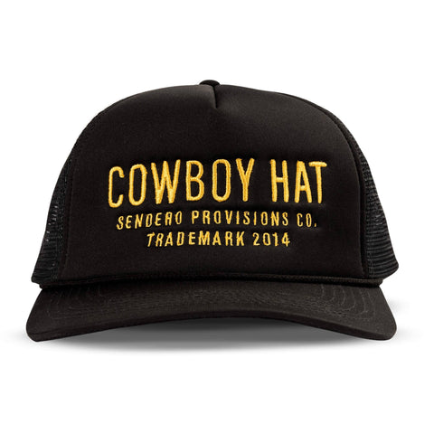 Cowboy Hat: Black/Gold