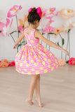 Pink Lemonade Tank Twirl Dress: 5/6