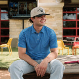 Blue & White Texas Polo