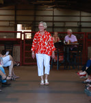 Red & White Blouse