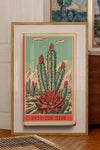 Cactus Landscape Matchbook Vaya Con Dios Art Print: 12″×18″