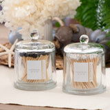 Glass Jar + Black Matches