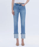 Rhinestone Cuff Jeans