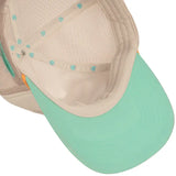 Coastal Cowgirl Hat: Cream/Teal