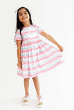 Pastel Stripes S/S Pocket Twirl Dress: 9/10