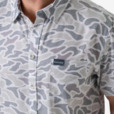 White Camo Button Up
