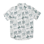 City Slicker Button Up Short Sleeve - Postcard: XL