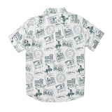 City Slicker Button Up Short Sleeve - Postcard: XL
