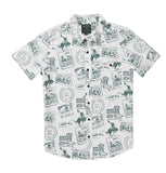 City Slicker Button Up Short Sleeve - Postcard: XL