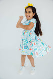 School Rules S/S Pocket Twirl Dress: 7/8