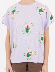 QOS Lavender Sparkle Spider Tee
