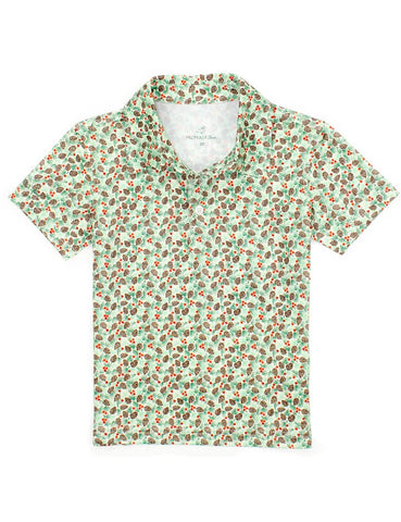 Boys Winter Pine Polo