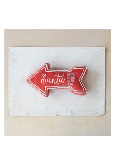 Santa Arrow Pillow