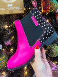 Pink Spotted Boots