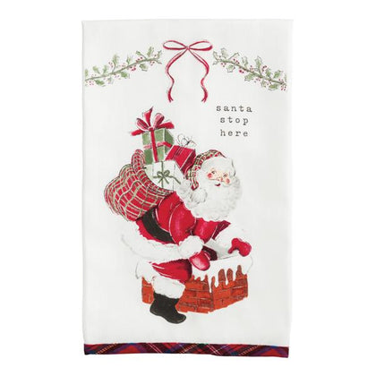 Santa Stop Here Towel
