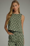 Olive Polka Vest