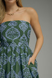 Sage & Sky Strapless Dress