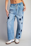 Denim Star Pants
