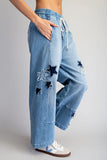 Denim Star Pants