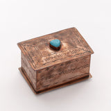 Medium Copper & Turquoise Box