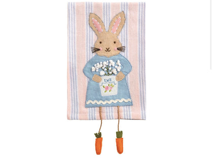 Stripe Bunny Dangle Towel