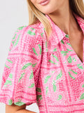 Pink Tiles Midi Dress