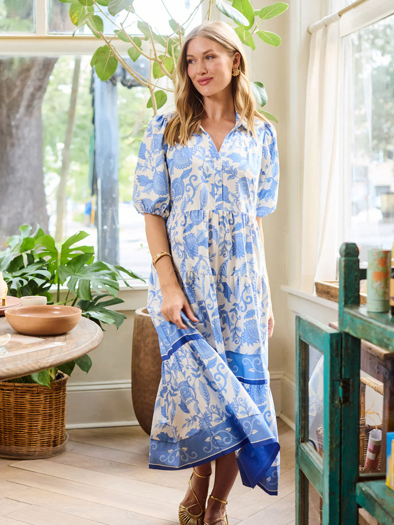 curvy blue dress CURVY NAVY ELLA DRESS