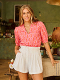 Rosette Charm Top