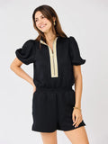 Ally Black Romper
