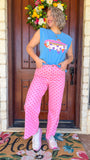 Polka Dot Pink Pants