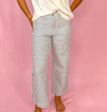 Pinstripe Jeans