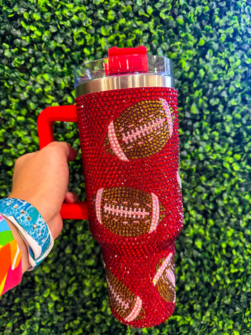 Queen Red Football Tumbler